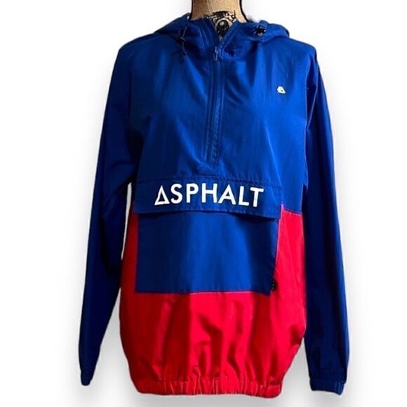 Asphalt Yacht Club Windbreaker Men’s Size Large Blue and Red Sailing Boating - Picture 3 of 7
